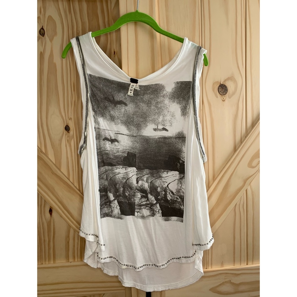 Free People Graphic Tank Top
